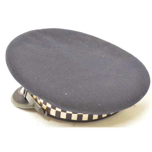 583 - J. Compton Son & Webb Ltd. of London British Transport Police Commission hat, MS145 wrote inside lin... 