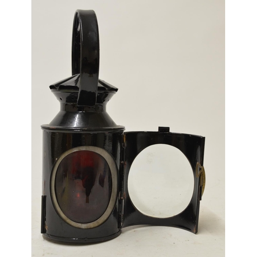 584 - LNER signalling lamp with LNER loco stamped and painted on side