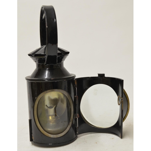 584 - LNER signalling lamp with LNER loco stamped and painted on side