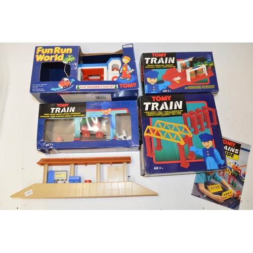 599A - Large collection of mostly boxed Tomy train models, play sets, accessories, etc
