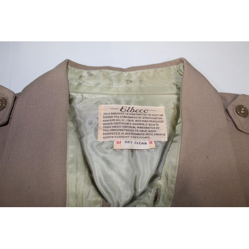 125 - Four military shirts including West Point with original card label, WWII pink shirt, size 16.5, dry ... 