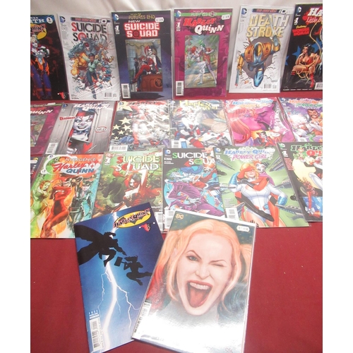 783E - Collection of DC Batman Villain comics including Deathstroke, Harley Quinn, Harleys Little Black Boo... 