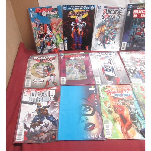 783E - Collection of DC Batman Villain comics including Deathstroke, Harley Quinn, Harleys Little Black Boo... 