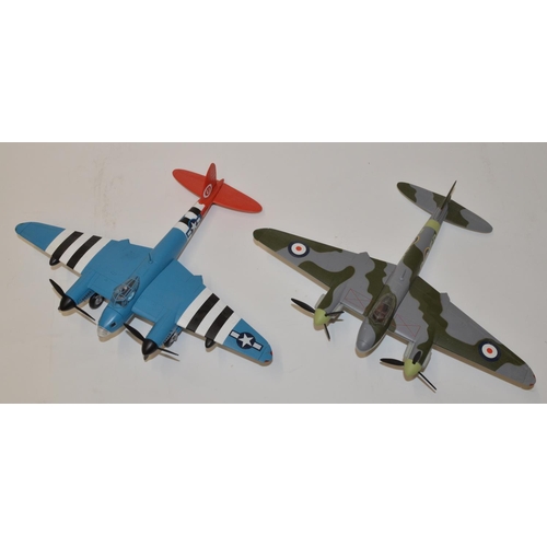 607 - Two Boxed Franklin Mint armour collection 1:48 scale De Havilland Mosquitos, one USAAF, D Day Redtai... 