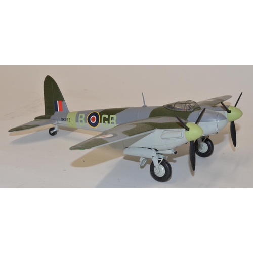 607 - Two Boxed Franklin Mint armour collection 1:48 scale De Havilland Mosquitos, one USAAF, D Day Redtai... 