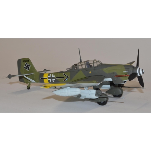 2 boxed Franklin Mint armour collection 1:48 scale diecast JU 87 