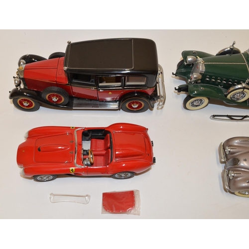 670 - 7 Franklin Mint 1/18 diecast model cars.