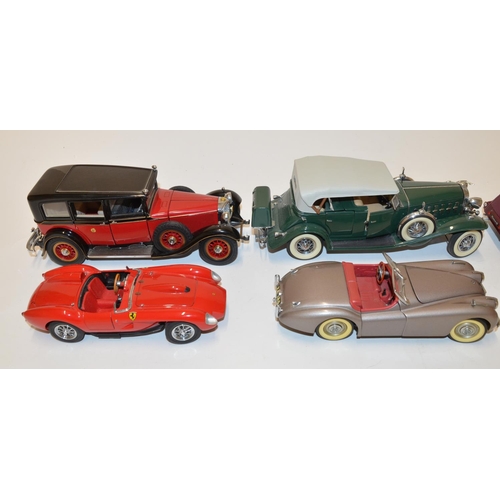 670 - 7 Franklin Mint 1/18 diecast model cars.