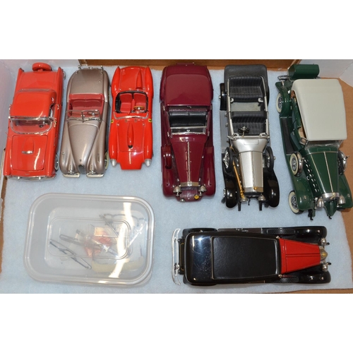 670 - 7 Franklin Mint 1/18 diecast model cars.