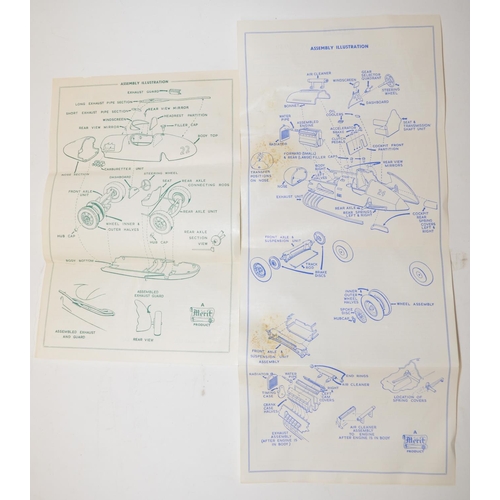 680 - 2x Merit car kits, both unstarted, Lago Talbot Superkit with engine detail, 1956 GP Connaught.