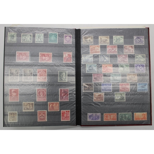825 - German Third Reich stamp album, unmounted mint & used, all 1930s through WW2 with a few slightly lat... 