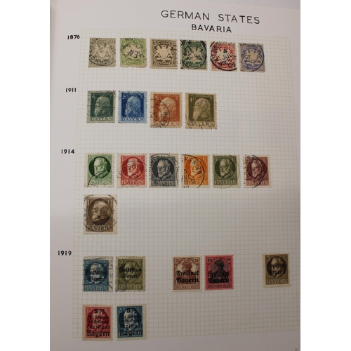 826 - Three albums of mixed German stamps, early German states late C19th to modern, including some occupa... 