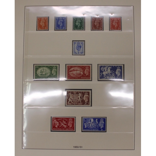 827 - Three albums of GB stamps, incl early material from QV to Geo.VI and then on ERII,  unmounted mint &... 
