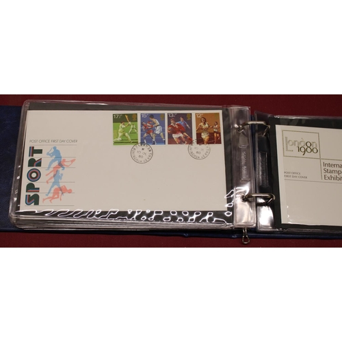 837 - Box of various loose and album bound FDCs