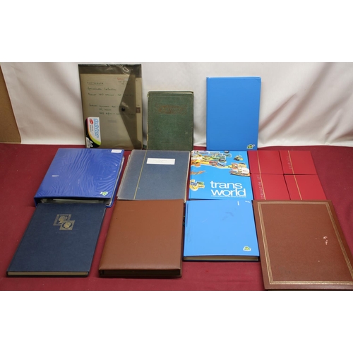 838 - 13 stamp albums and FDC albums, GB, commonwealth and ROW, mint & used, good mixed range from QV thro... 