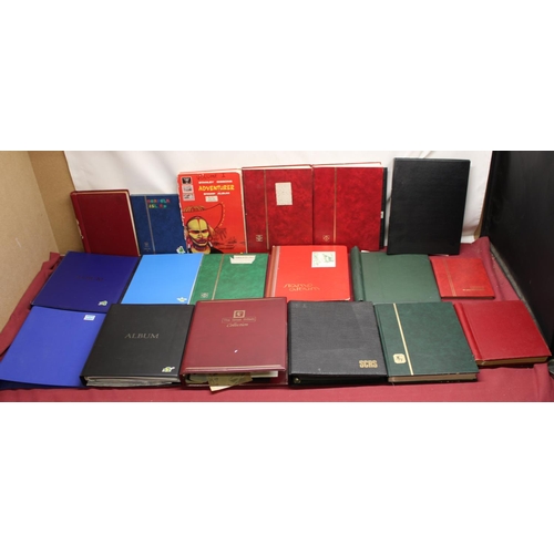 840 - 16 stamp albums and FDC albums, GB, commonwealth and ROW, mint & used, good mixed range from QV thro... 