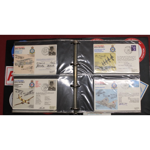845 - RAF Museum 2nd series folder of Aviation FDCs, majority signed by pilots or officials (approx 60)