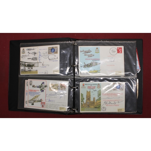 849 - Collection c1970s to 1980s FDCs, mainly aviation and RAF related and the majority signed by pilots o... 