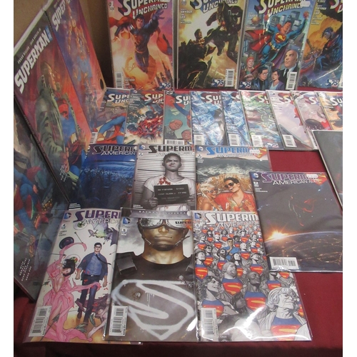 784B - DC Superman Unchained,the New 52! issue no. 1(x 7 Directors Cut and other alternative cover art)2,3,... 