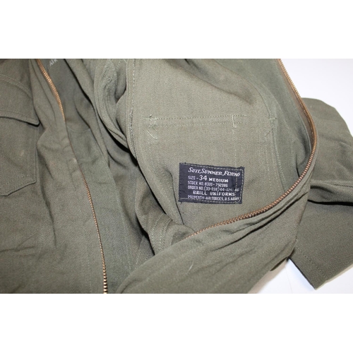 150 - US Airforce pilot/navigator overall, with zip breast pocket, leg pocket, belt, zip and press stud cu... 