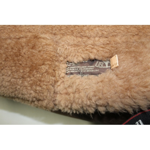 152 - Modern Irvin RAF sheepskin flying jacket, made under exclusive licence from Irvin, with own makers l... 