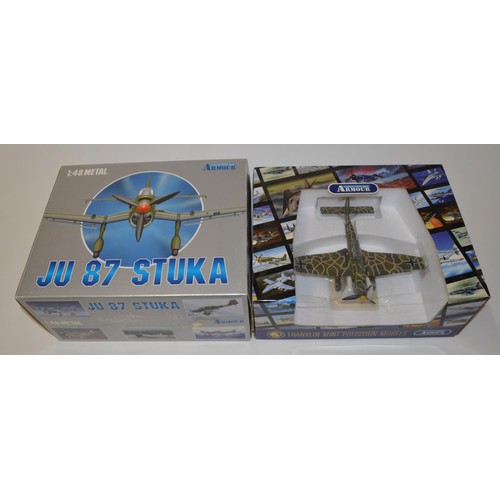 609 - 2 boxed Franklin Mint armour collection 1:48 scale diecast JU 87 Stuka models.
ART98111 Ju87B Luftwa... 