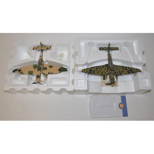 609 - 2 boxed Franklin Mint armour collection 1:48 scale diecast JU 87 Stuka models.
ART98111 Ju87B Luftwa... 