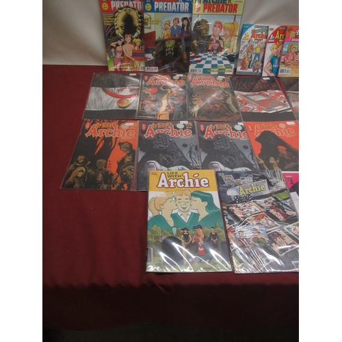 785B - Archie vs Predator issue 1-3 of 4, Afterlife with Archie issue no. 1(variant cover),2,3(x2 one with ... 