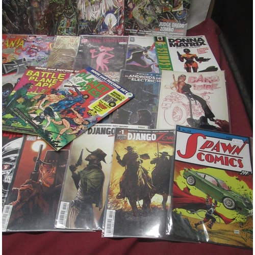 785C - Various comics from mixed publishers including Escape from New York , Wolfenstein,Django/Zorro,Spawn... 