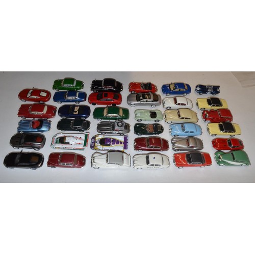 692a - Collection of 35 mostly 1:43 scale model cars, mostly Atlas additions, all un boxed