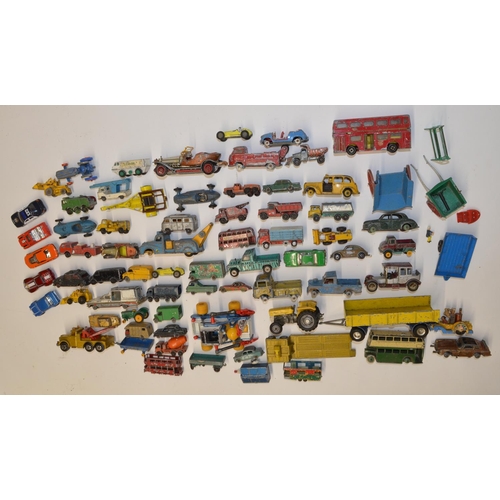 687a - Collection of vintage die cast models, Corgi, Dinky, Matchbox, collection of used un-boxed hot wheel... 