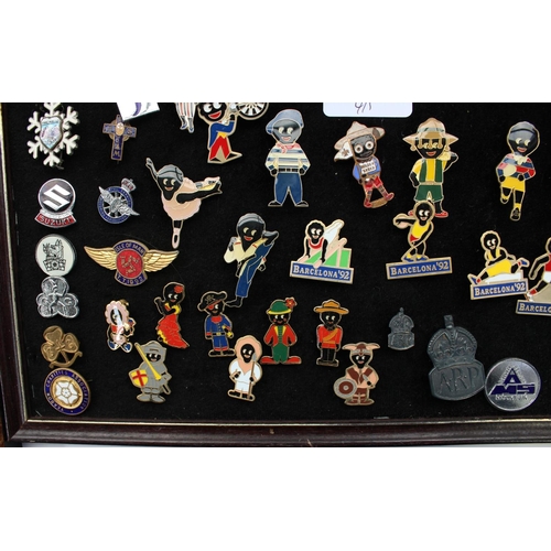 27 - Large selection of Robertson's jam enamel golly badges together with a small selection of misc. club... 