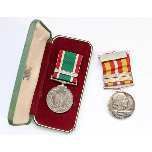 49 - WW2 period Voluntary Medical Service medal, awarded Miss Patricia Hewison together with a Womens Roy... 