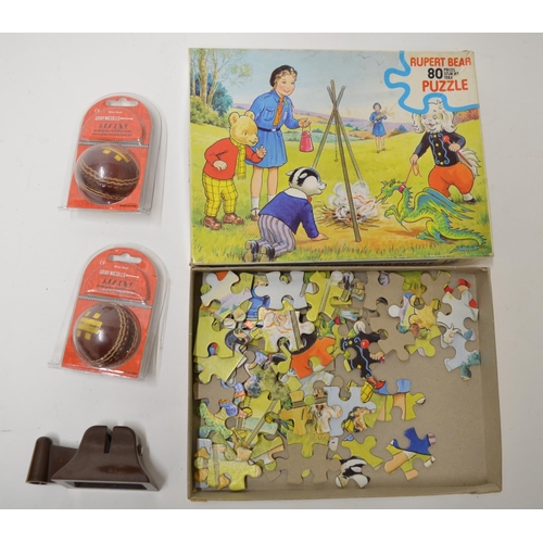 458 - Vintage games, puzzles and oddments including an 