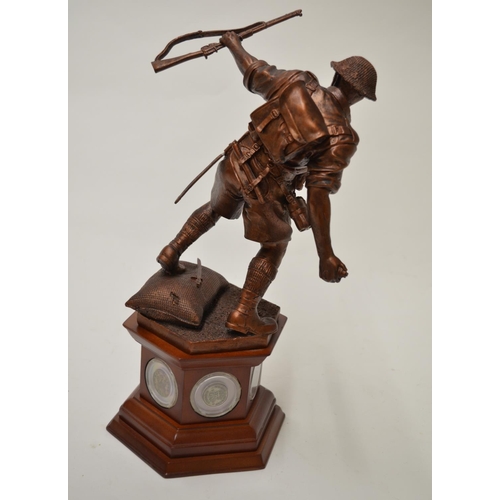 463 - Danbury Mint painted resin sculpture of a British soldier titled 