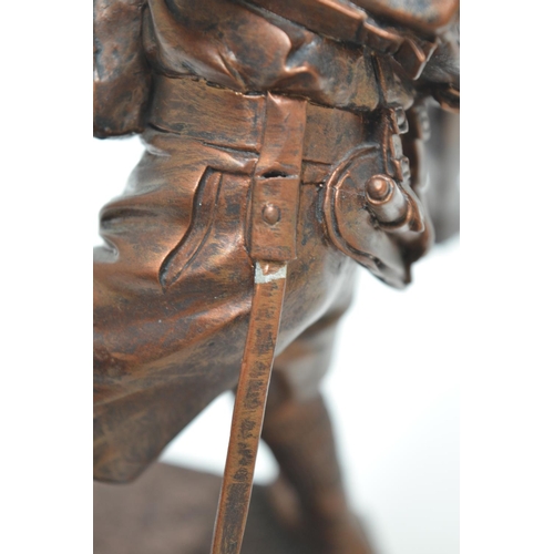 463 - Danbury Mint painted resin sculpture of a British soldier titled 