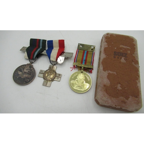 12 - Selection of commemorative medals including silver hallmarked General Service Cross inscribed S/1419... 