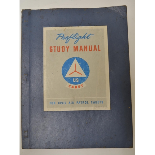 475 - Collection of WWII books and manuals regarding flight training in the USA, including 