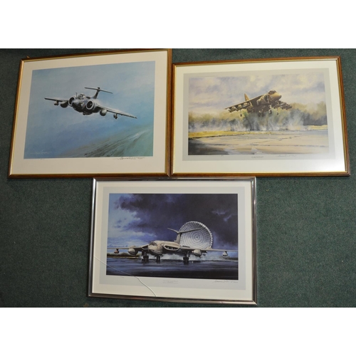 493 - 3 framed prints by Micheal Rondot.


