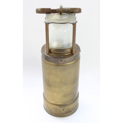 454 - Pair of McGeoch Submarine brass safety lamps, model 0583 900-4090, H26cm