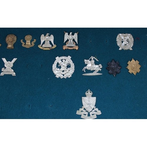 24 - Selection of 47 Scottish regimental cap badges including Glasgow Highlanders, HLI, Scottish Kings Ow... 