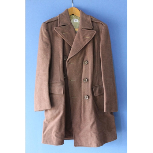 301 - 1942 Women's Land Army great coat, size 6, Height 5'3 - 5'4, Bust 34