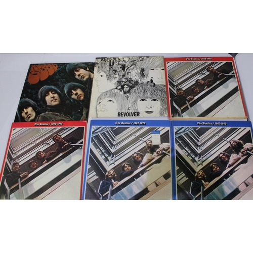 393 - 14 Beatles albums inc. Revolver, Rubber Soul, Help, the White Album (no. 0052174), Let it Be, Abbey ... 