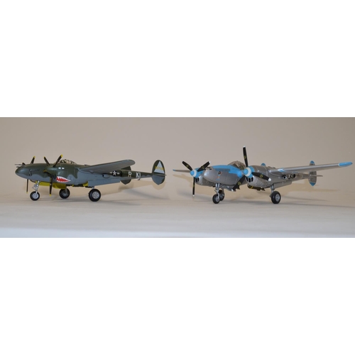 617 - 2x Franklin Mint 1/48 Die-cast model aircraft.
BIIB278 Art 98112. P-38 Lightning USAAF WWII Aces. 
B... 