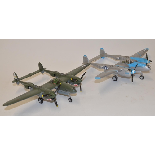 617 - 2x Franklin Mint 1/48 Die-cast model aircraft.
BIIB278 Art 98112. P-38 Lightning USAAF WWII Aces. 
B... 