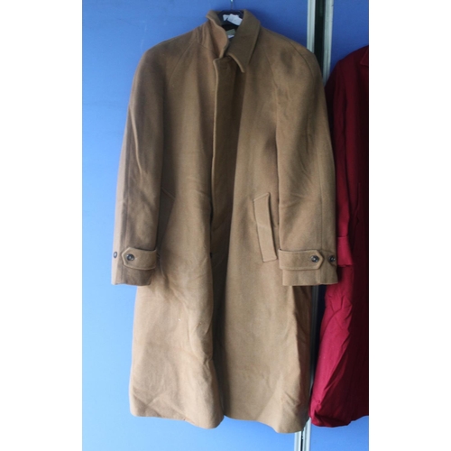 314 - Pair of ladies coats, one cashmere, wool and polyester full length coat, size M, the other full leng... 