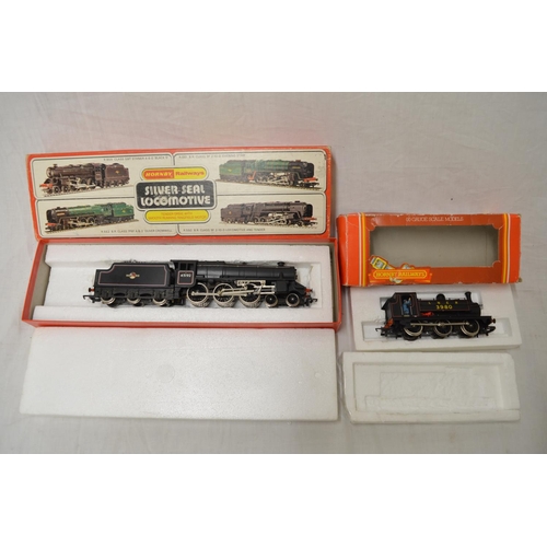 596D - Two boxed Hornby OO gauge scale model trains, Silver Seal locomotive, tender drive with smooth runni... 