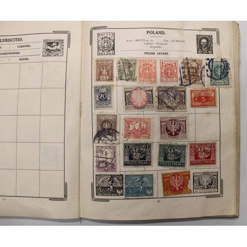 815 - Two SG world albums c1940, partially filled with UK and worldwides, date ranges QV to KGV