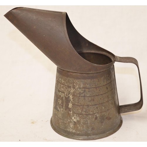 562 - Vintage oil can by Bluecol, H17cm