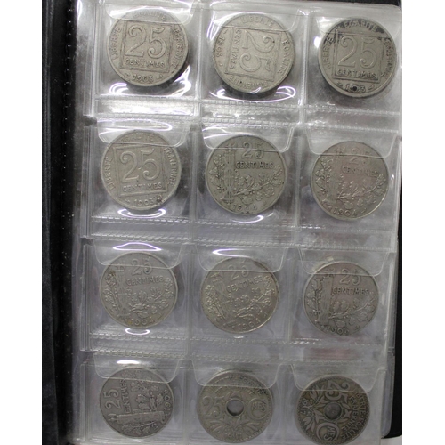 523 - Selection of miscellaneous coinage including tin of British copper and bronze content, small folder ... 